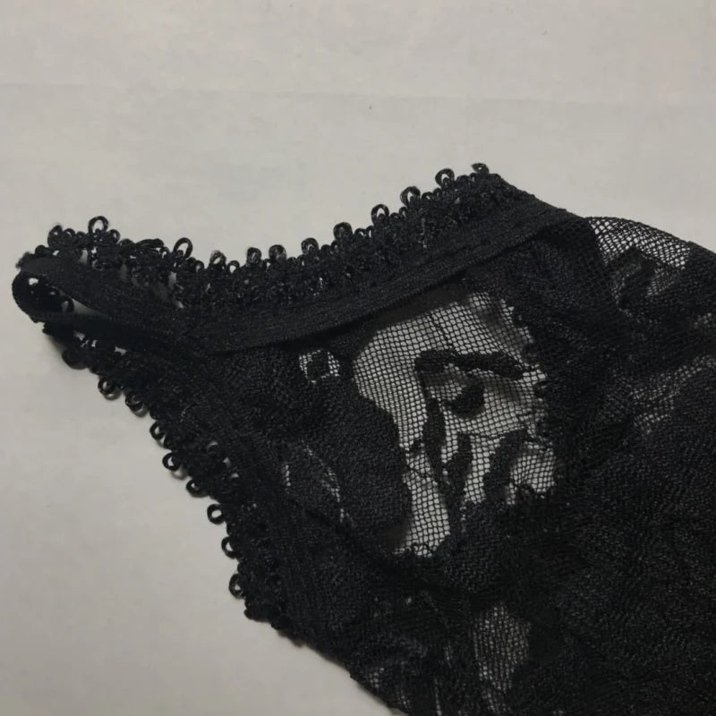 Women Sexy Hook Finger Lace Long Temptation Fingerless Gloves Etiquette Sunscreen Drive Pole Dancing Elasticity Exquisite